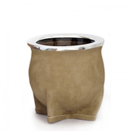 MATE DE CERÁMICA MEDIANO ALFA BEIGE ENGRASADO