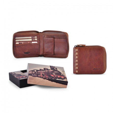 BILLETERA CUERO PEGASUS MARRÓN