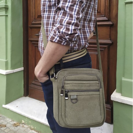MORRAL CANVAS ELBRÚS VERDE MILITAR