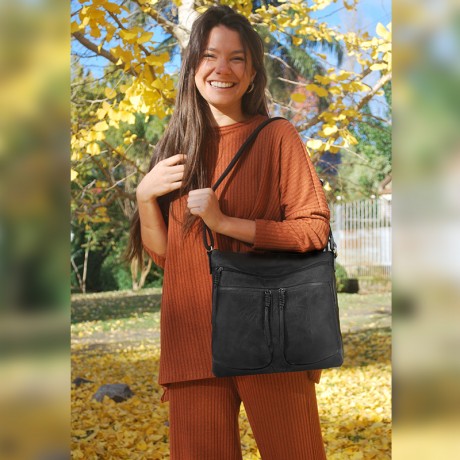BANDOLERA HAMBURGO NEGRO